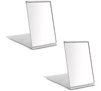 Redamancy 2 Pezzo Specchio Portatile, 8,5x5cm Specchio da Viaggio, Specchio Pieghevole, Specchio, Adatto per Viaggi, Ufficio, Rasatura, Campeggio e trucco