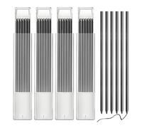 Redamancy Ricariche per Matite, 24 Pezzi Ricariche Solide per Matita da Carpentiere, 2,8 mm Ricarica per Matita da Cantiere per Fori Profondi per Lavorazione del Legno (Nero)