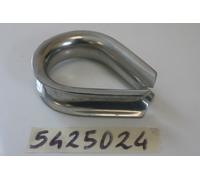 Redancia in acciaio inox per cime cavi Ø24mm Thimble