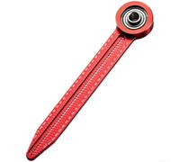 Redazione in alluminio rosso per bussola 140x28mm liscio alluminio rosso
