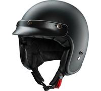 Redbike RB-720 Basic, casco jet XS male Nero Opaco