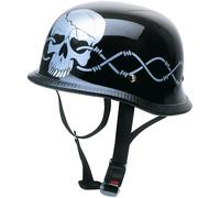 Redbike RK-304 Wired, casco jet XL male Nero/Argento