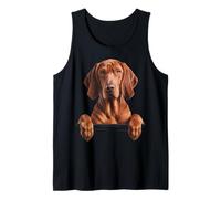 Redbone Coonhound Carino Peeking Dog Amante Canotta