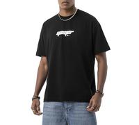 Redbridge by Maksim Oversized T Shirt Uomo Gamer Print Unisex Streetwear Taglio ampio, Nero , L