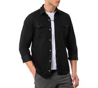 Redbridge Camicia Uomo Jeans Camicia Casual Premium Denim Con Tasca Sul Petto