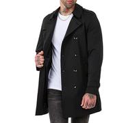 Redbridge Cappotto Trench doppiopetto Giacca mezza stagione foderato, Nero , L
