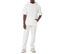 Redbridge - Completo da jogging Basic da uomo, set T-shirt e pantaloni, natur, S