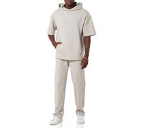 Redbridge - Completo da jogging Basic da uomo, set T-shirt & pantaloni, grigio., L