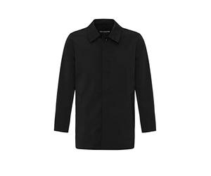 Redbridge Elegante cappotto corto da uomo con collo a ventaglia, look classico, bottoni nascosti, Nero , XXL