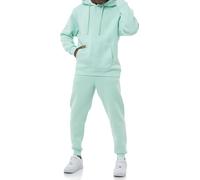 Redbridge Elegante tuta da jogging da uomo, con cappuccio e pantaloni da jogging, menta, XXL