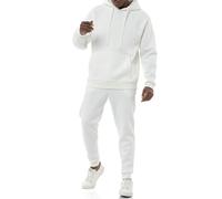 Redbridge Elegante tuta da jogging da uomo set felpa con cappuccio e pantaloni da jogging Premium tuta sportiva vestibilità ampia, natur, L