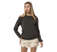 Redbridge Felpa Donna Pullover Premium Basic Fleece Maniche Raglan Tasche Logo