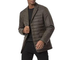 Redbridge Giacca trapuntata da uomo, elegante, stile blazer con effetto piumino, giacca leggera per le mezze stagioni, verde, M