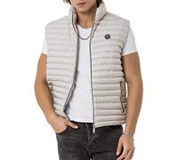 Redbridge Gilet da uomo con colletto rialzato Bubble Vest Giacca, beige., XXL