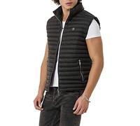 Redbridge Gilet da uomo con colletto rialzato Bubble Vest Giacca, Nero , XXL
