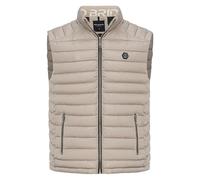 Redbridge Gilet trapuntato con cerniera e colletto alto, beige., M