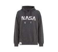 RED BRIDGE Felpa con Cappuccio NASA Maglia in Cotone Grigio Scuro L