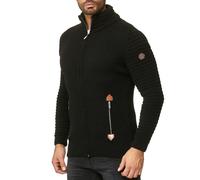 Redbridge Herren Strickjacke Cardigan Slim Reißverschluss Stehkragen M3633