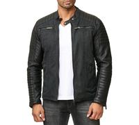 RED BRIDGE Uomo Giubbotto Manica Lunga Finta Pelle Biker Casuale Cotone Moda Giacca