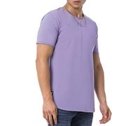 Redbridge Maglietta da uomo basic con orlo arrotondato, Lilla, S