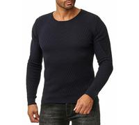 Redbridge Maglione Slim Fit Uomo Maniche Lunghe V-LINE, Cotone, Tinta Unita