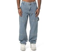 Redbridge - Pantaloni in jeans larghi da uomo, blu, 32W x 32L