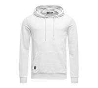RED BRIDGE Felpa da Uomo con Cappuccio Premium Basic Maglia in Cotone Bianco L