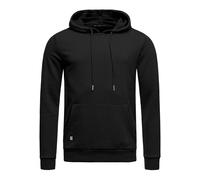 RED BRIDGE Felpa da Uomo con Cappuccio Premium Basic Maglia in Cotone Nero L