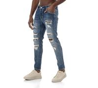 Redbridge Red Bridge - Jeans da uomo, look Destroyed, Blu, 52 IT (38W/34L)