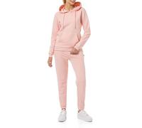 Redbridge Tuta da jogging da donna, comoda in due pezzi, con cappuccio e pantaloni da jogging, casual, per lo sport e la vita quotidiana, Colore: rosa., XS