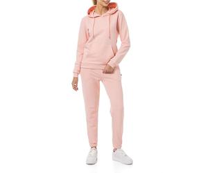 Redbridge Tuta da jogging da donna, comoda in due pezzi, con cappuccio e pantaloni da jogging, casual, per lo sport e la vita quotidiana, Colore: rosa., L
