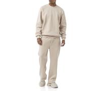 Redbridge Tuta da jogging in due pezzi, comoda tuta da jogging con felpa e pantaloni, tuta loungewear per il tempo libero e la vita quotidiana, beige., L
