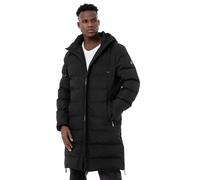 Redbridge Uomo Giacca Parka Invernale Cappotto Lungo con Cappuccio Caldo Nera