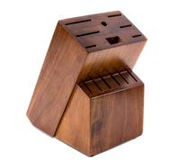 RedCall Ceppo universale per coltelli, grande ceppo portacoltelli in legno di bambù senza coltelli, 14 scomparti, supporto universale per coltelli da bancone, organizer per coltelli da macellaio per