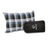 REDCAMP 30 x 40 x 50 cm, cuscino da campeggio comprimibile, morbido, leggero, da viaggio, per esterni, piccolo cuscino blu, rosso, grigio, verde, riutilizzabile, (blu e bianco)