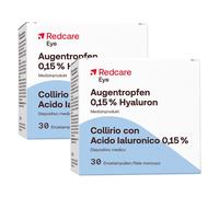 Redcare Collirio con ialuronato di sodio 0,15% 2x30x0,35 ml Pipette mo