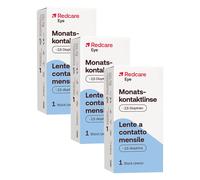 Redcare Lente a contatto mensile -2,5 Diottrie Set da 3 3x1 pz Lenti a