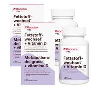 Redcare Vita Metabolismo dei grassi + Vitamina D Set da 2 2x180 pz Cap