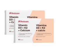 Redcare Vitamina D3, K2 e calcio 2x60 pz Compresse