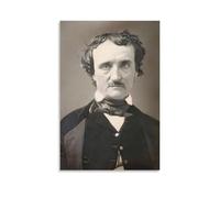 REDCHAMBER Poster artistico su tela del XIX secolo con scrittori di racconti americani Edgar Allan Poe, decorazione artistica da parete, poster decorativo moderno, 20 x 30 cm