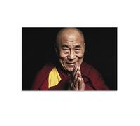 REDCHAMBER Poster con stampa artistica da appendere su tela, motivo: attivisti per i diritti civili, 14° Dalai Lama, 40 x 60 cm