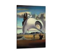 REDCHAMBER Poster su tela con artista spagnolo Salvador Dalí, vestigia atavistica dopo la pioggia, poster decorativo moderno per la famiglia, 50 x 75 cm