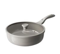 Redchef Padella in ceramica, 28 cm, con coperchio, antiaderente per induzione, frittata con tutti i piani cottura, senza PTFE, senza PFAS, senza PFOA, antigraffio, lavabile in lavastoviglie