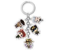 Redcherry Jojo's Bizarre Avventura Portachiavi Metallo Statuette Pendenti Bambola Anime Giapponesi Portachiavi - H01