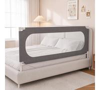 Redcoutt Sponda Letto Bambini Barriera, da 3 Pezzi con Traversa per la Testiera, Altezza Regolabile e Design Anticaduta; Compatibile con Letti Matrimoniali Standard (160x200cm)