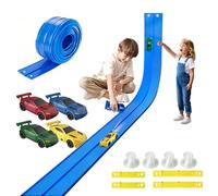 RedCrab Traccia flessibile per auto Hot Wheels Flex Tracks per bambini dai 3 anni in su, 15 piedi compatibile