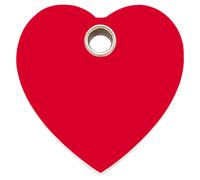 RedDingo Medaglietta per Gatti Cuore Rosso Personalisierbar IN Plastica S 20,1mm