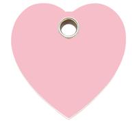 RedDingo Targa per Cane Fucsia Cuore Plastica Incidibile per Cani Targhetta