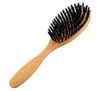 Redecker Spazzola per capelli da corto a medio lungo, in legno di faggio oliato, setole di cinghiale nero, 7 file, dimensioni: 20,5 cm