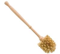 REDECKER Union Fiber - Scopino per WC con manico in legno di faggio non trattato, scopino per WC con manico in legno e setole naturali, manico in legno, scopino per la pulizia del WC, prodotto in